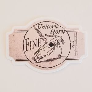 10/$10 Unicorn Horn Powder Sticker